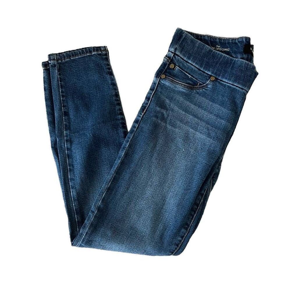 Liverpool Skinny Legging Jeans Women's 6 Dark Wash Denim Pull-On‎ Stretch Retro